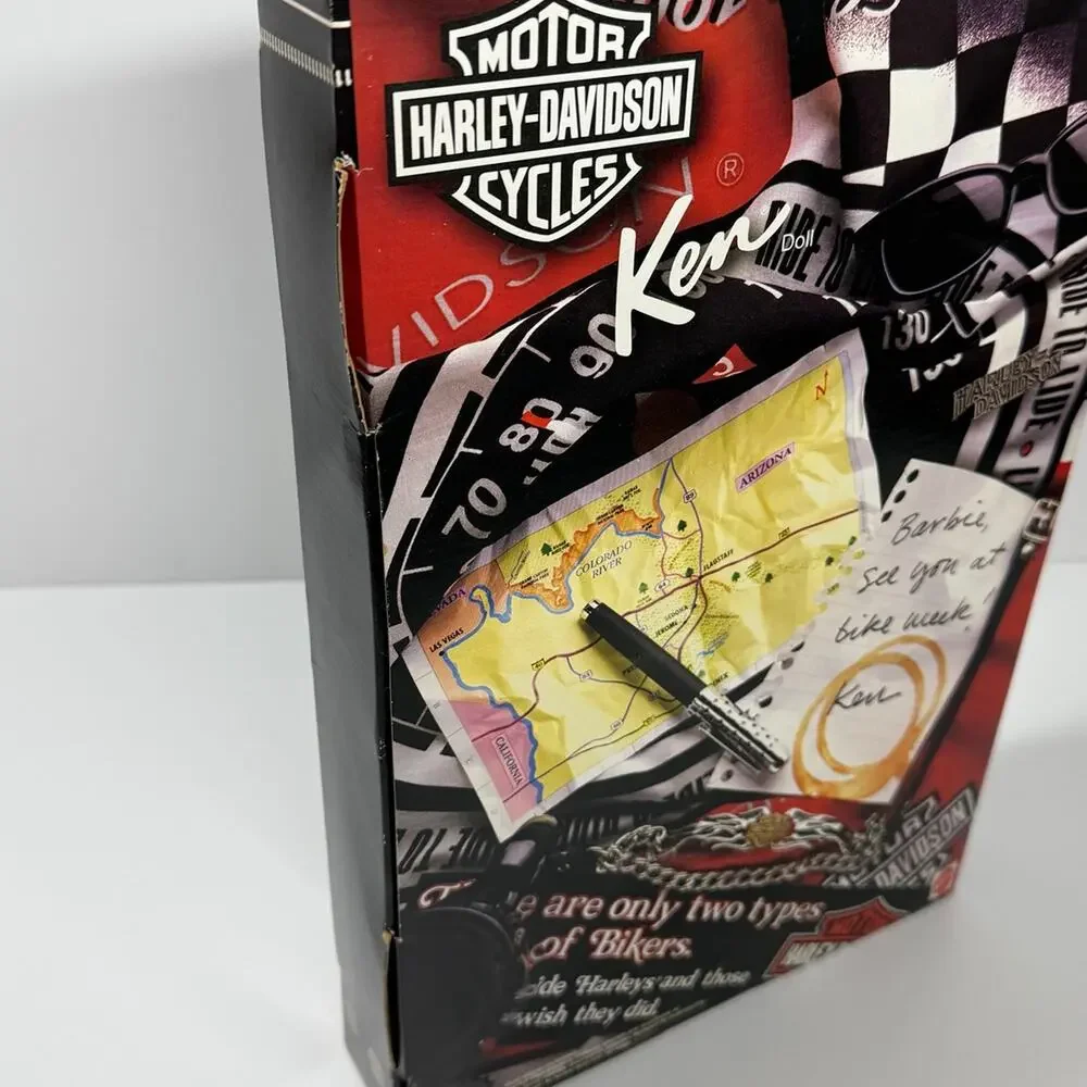 NIB • Harley Davidson Motorcycle's Ken Barbie Doll # 22255 Rare Sealed 1998